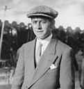 A vintage photo of golfer Louis Tellier.