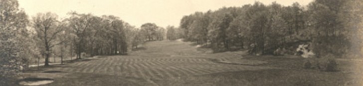A vintage photo of the golf links at Brae Burn Country Club W. Newton, MA.