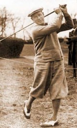 A vintage photo of Boston golfer Mike Brady.