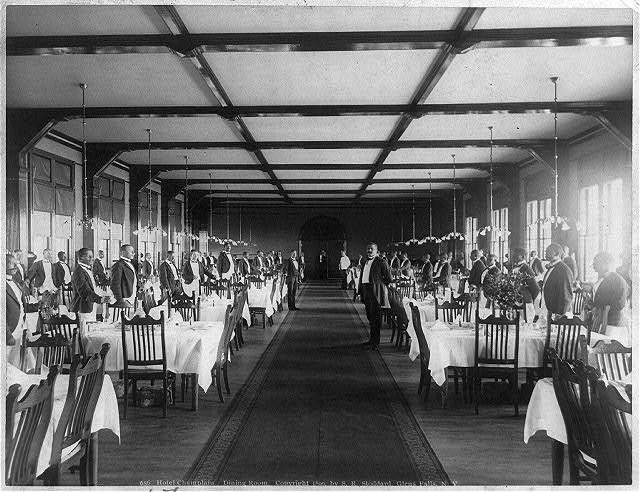 A photo of the Hotel Champlain Dining Room 1890