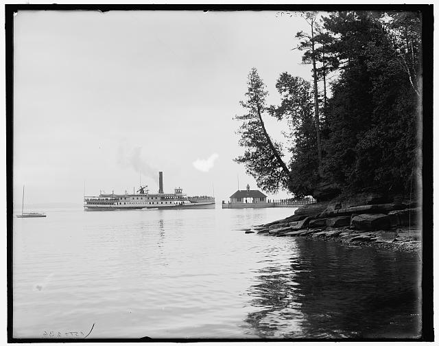 A photo of Hotel Champlain's Steamship Landing built by Delaware and Hudson Canal Company