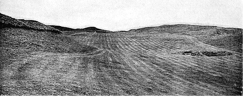 A vintage golf photo of the 4th hole on the King's Golf Course at Gleneagles Golf Resort