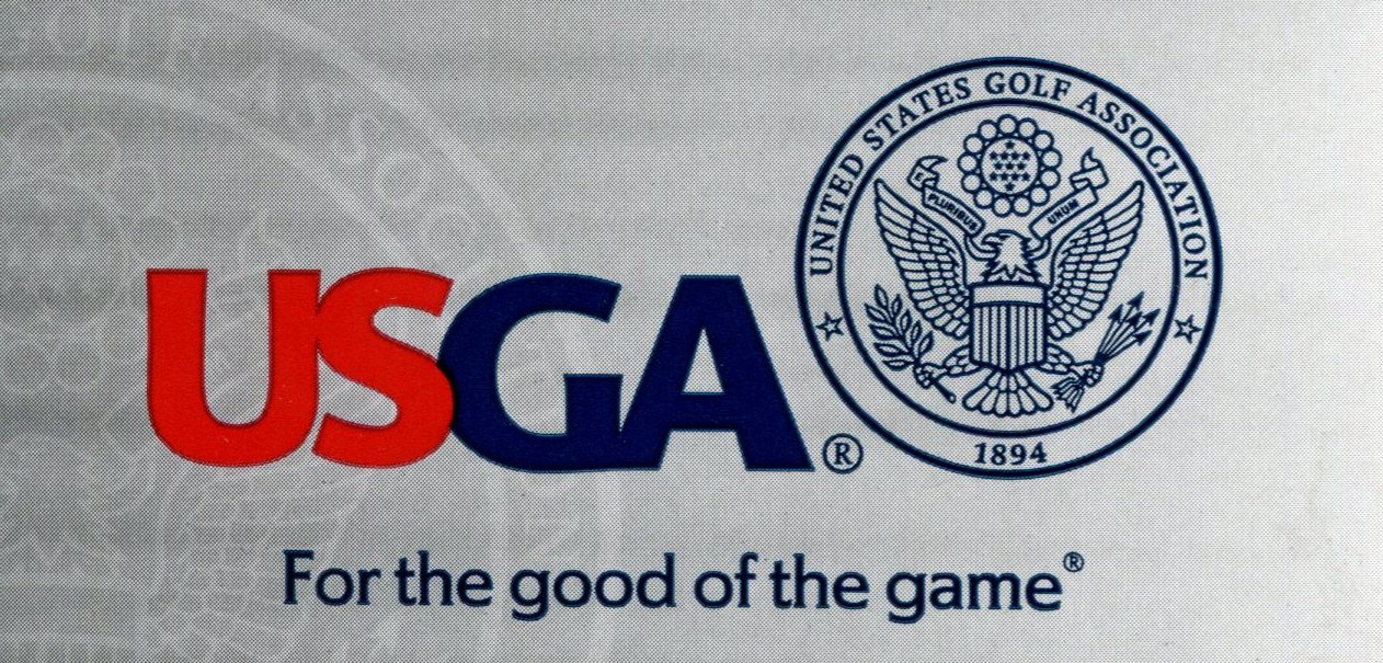 A photo of a United States Golf Association membership decal